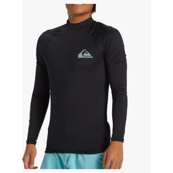 QUIKSILVER SURF LONG SLEEVE TEE EVERYDAY UPF50 BLACK