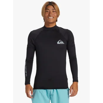 QUIKSILVER SURF LONG SLEEVE TEE EVERYDAY UPF50 BLACK