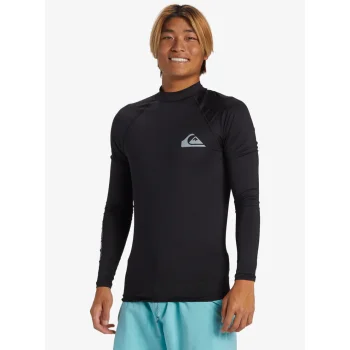 QUIKSILVER SURF LONG SLEEVE TEE EVERYDAY UPF50 BLACK