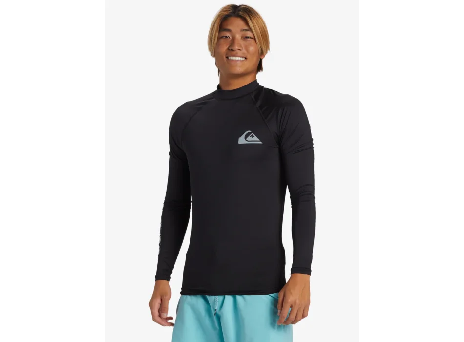 QUIKSILVER SURF LONG SLEEVE TEE EVERYDAY UPF50 BLACK