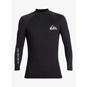 QUIKSILVER SURF LONG SLEEVE TEE EVERYDAY UPF50 BLACK