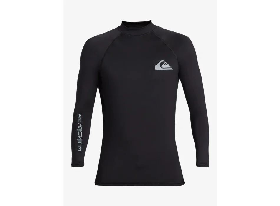 QUIKSILVER SURF LONG SLEEVE TEE EVERYDAY UPF50 BLACK