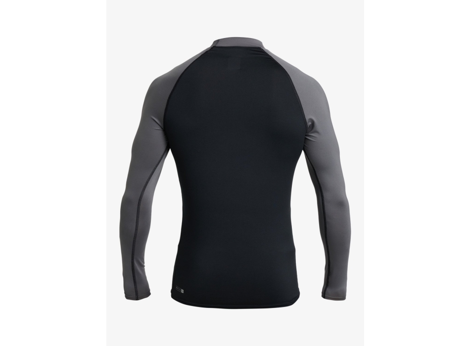 QUIKSILVER LYCRA MEN LONG SLEEVE EVERYDAY UPF50 BLACK IRON GATE