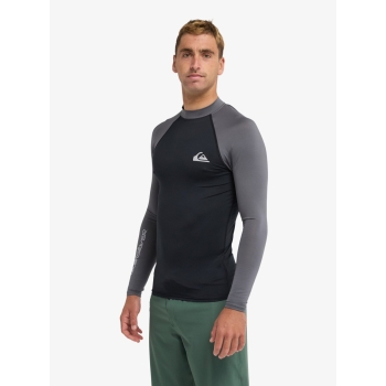 QUIKSILVER LYCRA MEN LONG SLEEVE EVERYDAY UPF50 BLACK IRON GATE