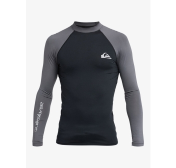 QUIKSILVER LYCRA MEN LONG SLEEVE EVERYDAY UPF50 BLACK IRON GATE