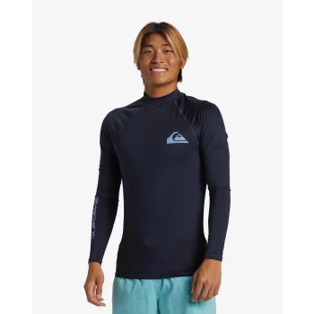 QUIKSILVER SURF LONG SLEEVE TEE EVERYDAY UPF50 BLUE