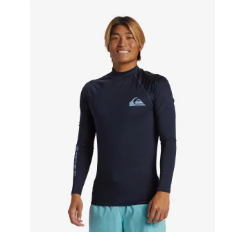 QUIKSILVER SURF LONG SLEEVE TEE EVERYDAY UPF50 BLUE