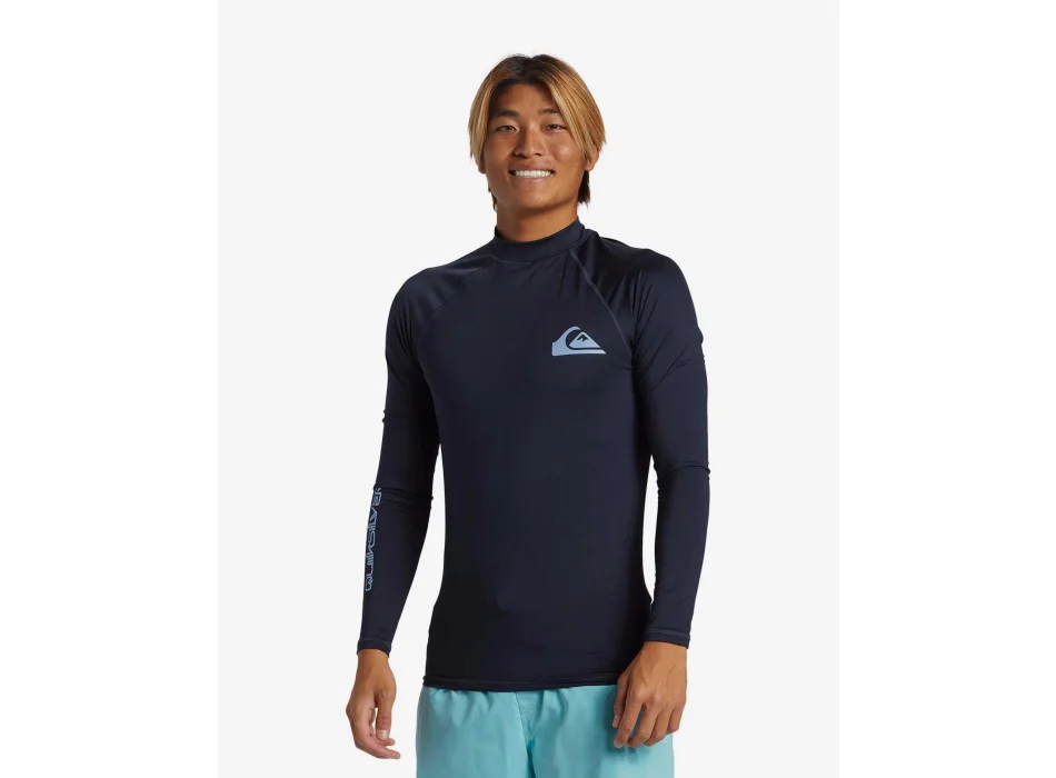 QUIKSILVER SURF LONG SLEEVE TEE EVERYDAY UPF50 BLUE