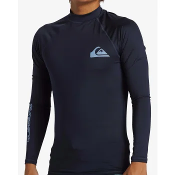 QUIKSILVER SURF LONG SLEEVE TEE EVERYDAY UPF50 BLUE