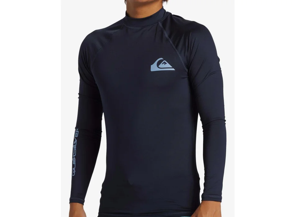 QUIKSILVER SURF LONG SLEEVE TEE EVERYDAY UPF50 BLUE