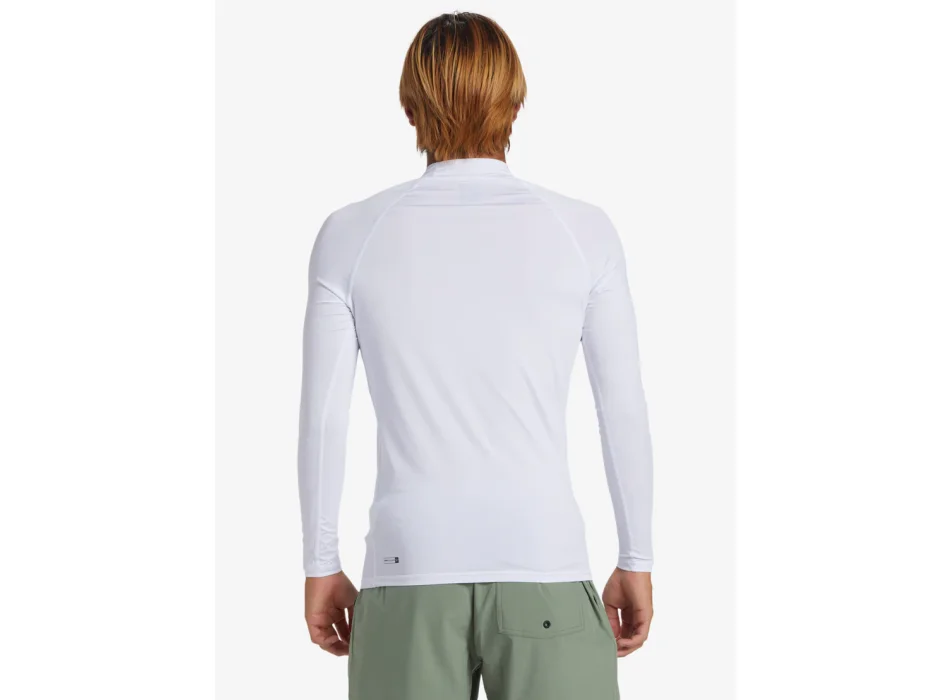 QUIKSILVER SURF LONG SLEEVE TEE EVERYDAY UPF50 WHITE