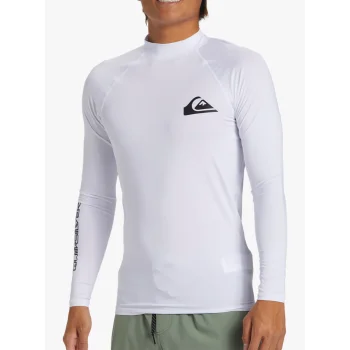 QUIKSILVER SURF LONG SLEEVE TEE EVERYDAY UPF50 WHITE