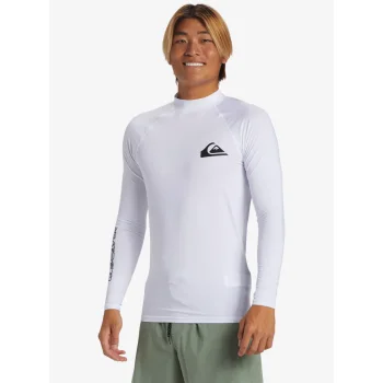 QUIKSILVER SURF LONG SLEEVE TEE EVERYDAY UPF50 WHITE