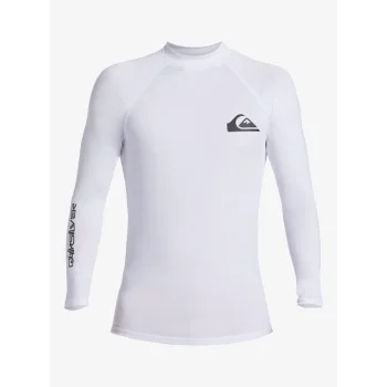 QUIKSILVER SURF LONG SLEEVE TEE EVERYDAY UPF50 WHITE