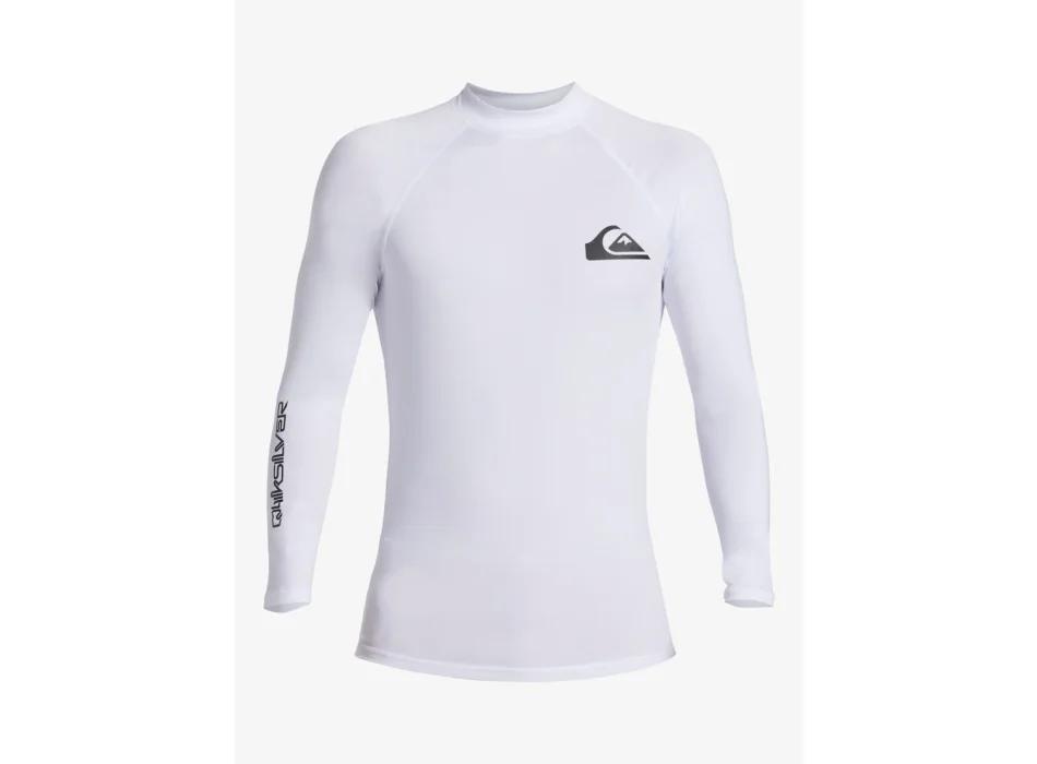 QUIKSILVER SURF LONG SLEEVE TEE EVERYDAY UPF50 WHITE