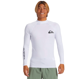 QUIKSILVER SURF LONG SLEEVE TEE EVERYDAY UPF50 WHITE