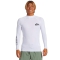 QUIKSILVER SURF LONG SLEEVE TEE EVERYDAY UPF50 WHITE