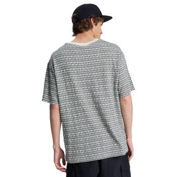 QUIKSILVER OKANO JACQUARD T-SHIRT BONE WHITE HORIZONS
