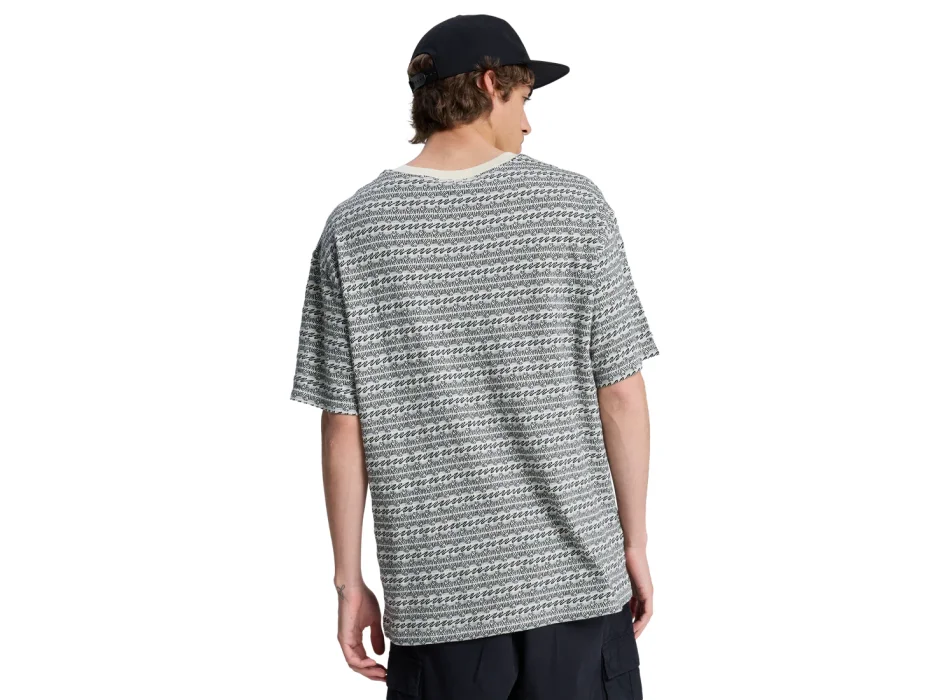 QUIKSILVER OKANO JACQUARD T-SHIRT BONE WHITE HORIZONS