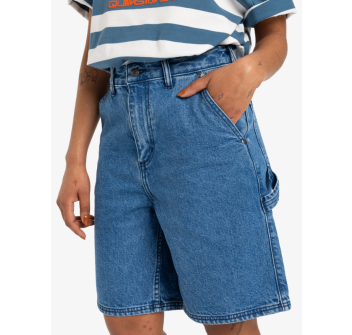 QUIKSILVER DENIM JEANS SHORTS FOR WOMAN CARPENTER ESTATE BLUE