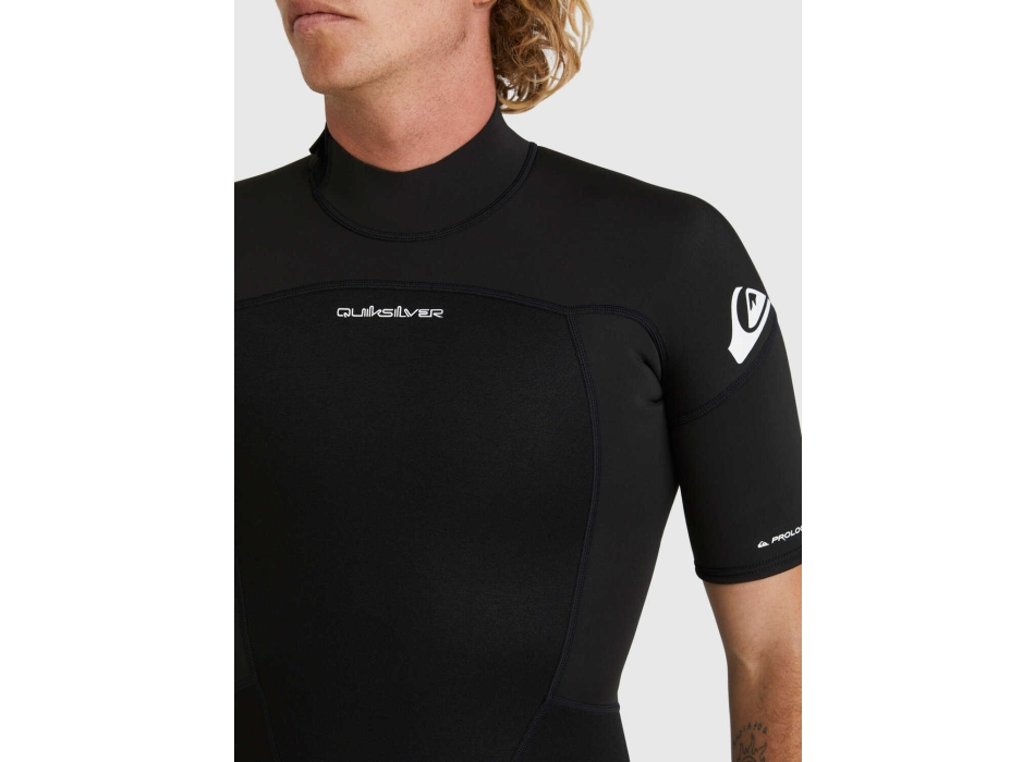 QUIKSILVER 2/2 PROLOGUE BACK ZIP WETSUIT BLACK