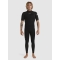 QUIKSILVER 2/2 PROLOGUE BACK ZIP WETSUIT BLACK