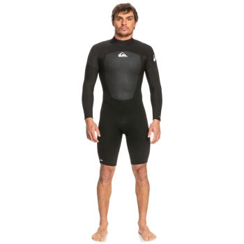 QUIKSILVER 2/2 PROLOGUE SPRINGSUIT BACK ZIP WETSUIT BLACK