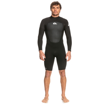 QUIKSILVER 2/2 PROLOGUE SPRINGSUIT BACK ZIP WETSUIT BLACK