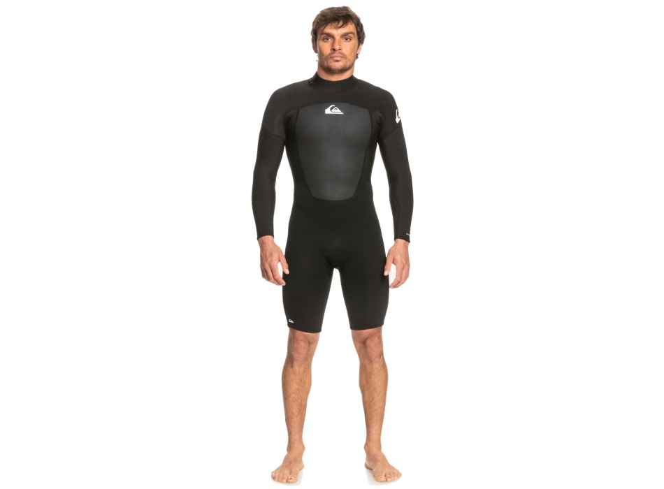 QUIKSILVER 2/2 PROLOGUE SPRINGSUIT BACK ZIP WETSUIT BLACK