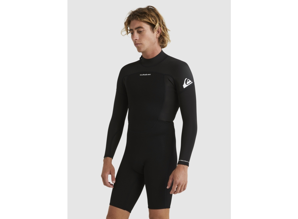 QUIKSILVER 2/2 PROLOGUE SPRINGSUIT BACK ZIP WETSUIT BLACK
