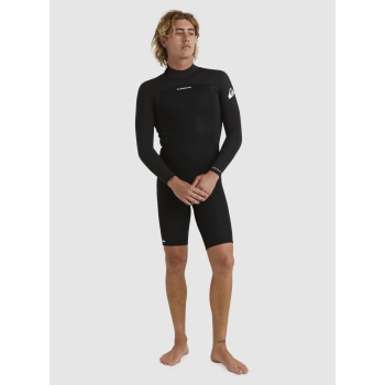 QUIKSILVER 2/2 PROLOGUE SPRINGSUIT BACK ZIP WETSUIT BLACK