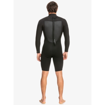 QUIKSILVER 2/2 PROLOGUE SPRINGSUIT BACK ZIP WETSUIT BLACK