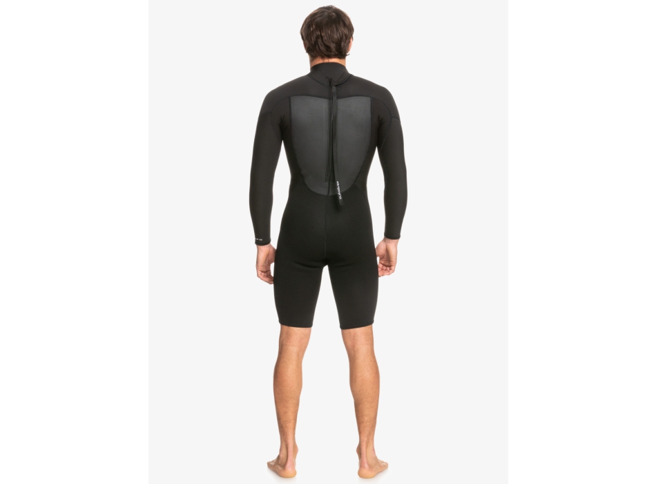 QUIKSILVER 2/2 PROLOGUE SPRINGSUIT BACK ZIP WETSUIT BLACK