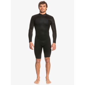 QUIKSILVER 2/2 PROLOGUE SPRINGSUIT BACK ZIP WETSUIT BLACK