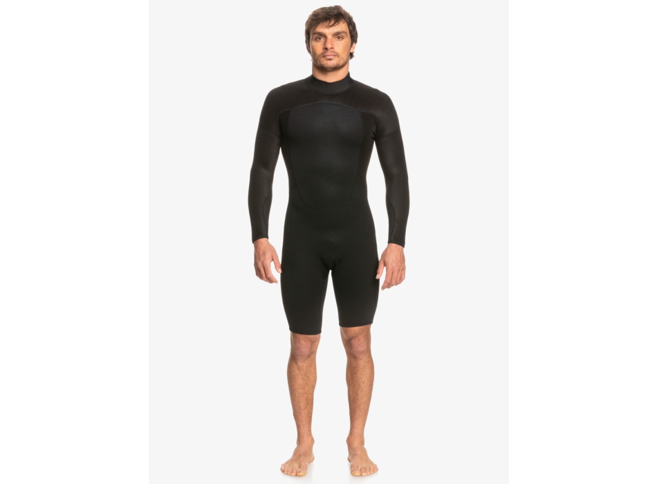 QUIKSILVER 2/2 PROLOGUE SPRINGSUIT BACK ZIP WETSUIT BLACK