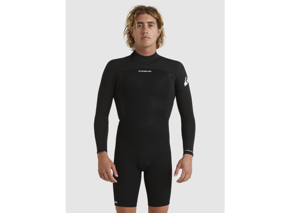 QUIKSILVER 2/2 PROLOGUE SPRINGSUIT BACK ZIP WETSUIT BLACK
