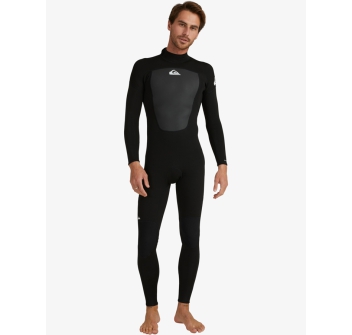 QUIKSILVER MENS PROLOGUE 3/2MM BACK ZIP WETSUIT BLACK