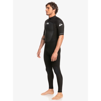 QUIKSILVER 2/2 PROLOGUE SHORT SLEEVE BACK ZIP WETSUIT BLACK