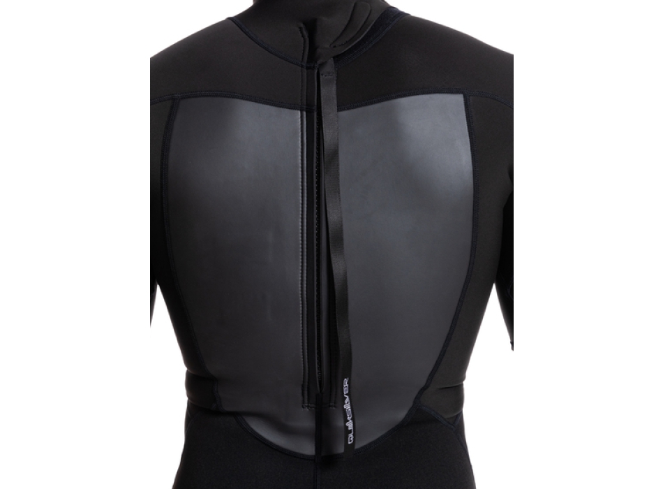 QUIKSILVER 2/2 PROLOGUE SHORT SLEEVE BACK ZIP WETSUIT BLACK