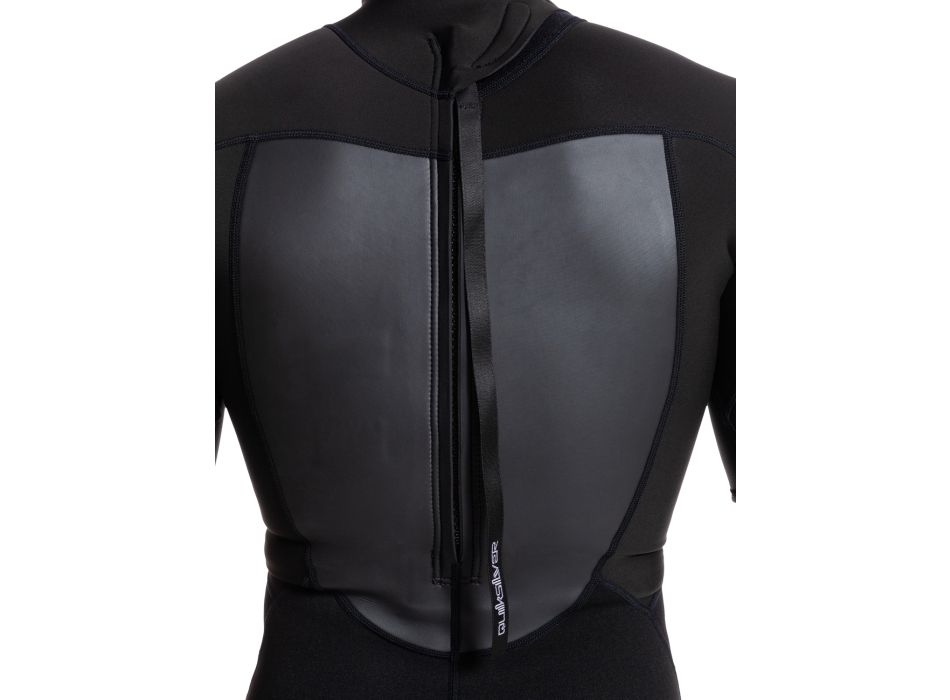 QUIKSILVER 2/2 PROLOGUE SHORT SLEEVE BACK ZIP WETSUIT BLACK