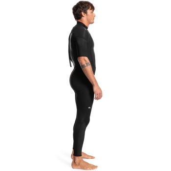 QUIKSILVER 2/2 PROLOGUE SHORT SLEEVE BACK ZIP WETSUIT BLACK