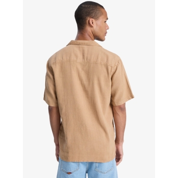 QUIKSILVER SUNRISE SHORT SLEEVE SHIRT TOBACCO BROWN