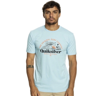 QUIKSILVER SUNSET WAVE T SHIRT SKY