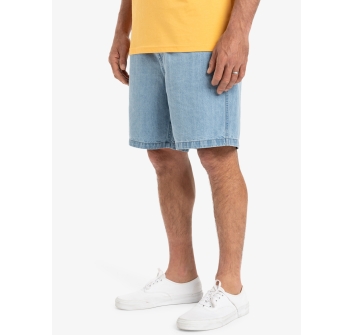 QUIKSILVER TAXER DENIM SHORTS STONE WASH