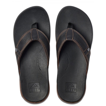 REEF SANDALS CUSHION LUX BLACK BROWN