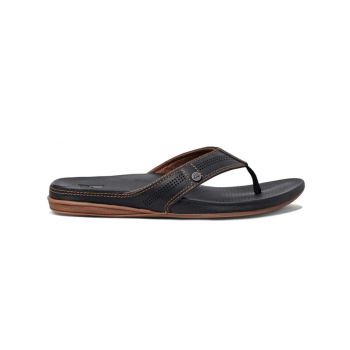 REEF SANDALS CUSHION LUX BLACK BROWN