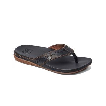 REEF SANDALS CUSHION LUX BLACK BROWN