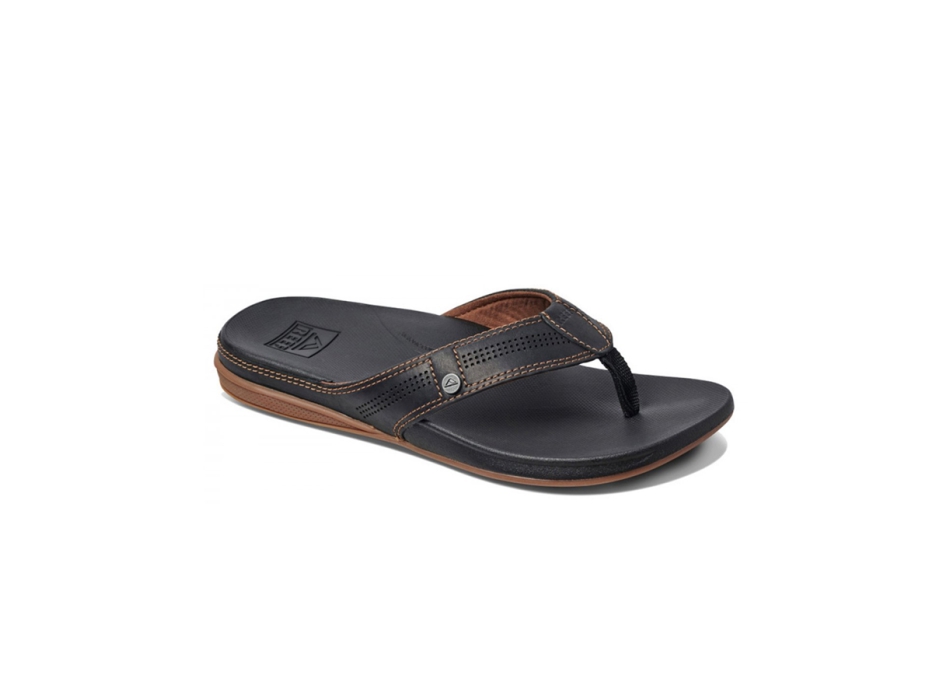 REEF SANDALS CUSHION LUX BLACK BROWN