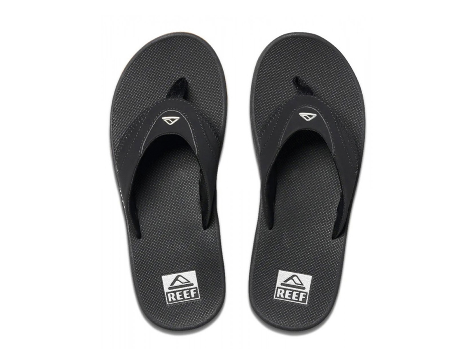REEF SANDALS FANNING BLACK SILVER