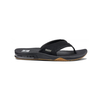 REEF SANDALS FANNING BLACK SILVER